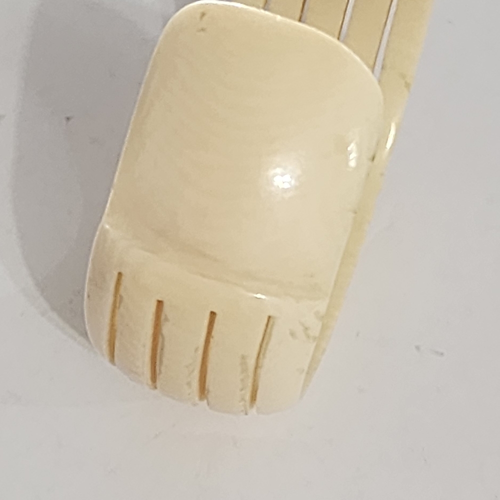 Ivory Polished Cuff  Bangle